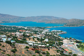 Fototapeta na wymiar Elounda en Crète, Grèce