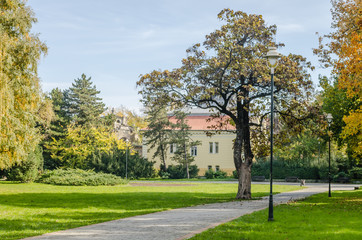 Fototapeta na wymiar Villa near the park in Novi Sad - Serbia 