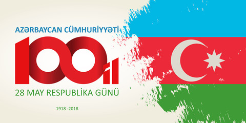 28 May Respublika gunu. Translation from azerbaijani: 28th May R