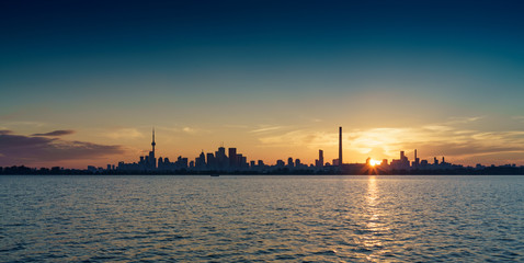 City skyline and Lake Ontario