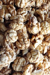 Walnut. Background of nuts. Nut