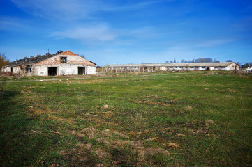 Ruins of an old burnt farm