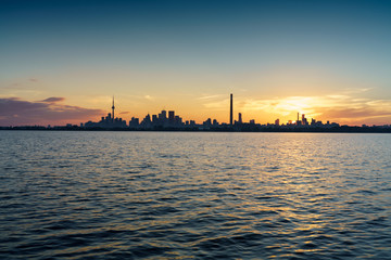 City skyline and Lake Ontario
