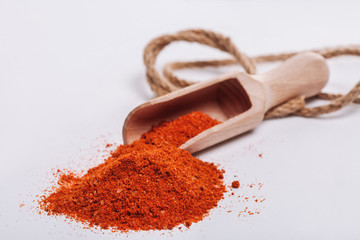 tasty seasoning for food with garlic, carrots, turmeric, paprika and chilli