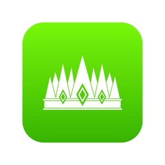 Crown icon digital green
