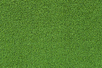 Green artificial grass surface background texture.