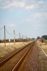 Eingleisige Bahnstrecke, Überland