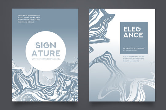 Marble Abstract Background Book Cover Design Template