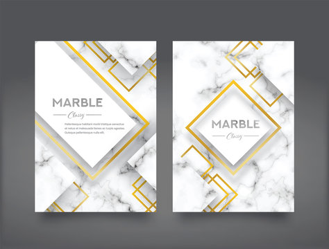 Marble Abstract Background Book Cover Design Template