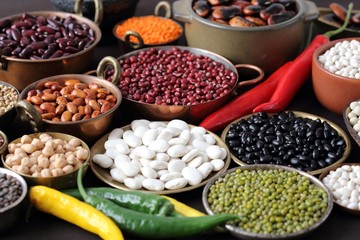 Beans, peas and lentils.