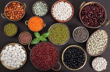 Beans, peas and lentils.