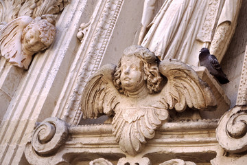 details of the Lecce baroque