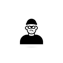 Symbol thief. Vector icon.