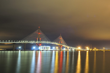 Cadiz nocturna puente de la Constitución 03