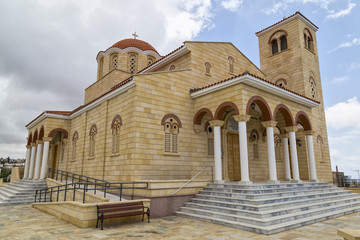 Fototapeta premium Modern Christian cathedral, Cyprus