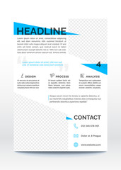 Business poster template, flyer, brochure design layout