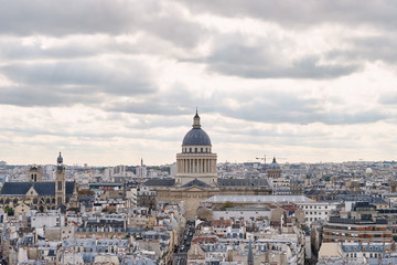 Fototapeta na wymiar Panorama of Paris. View from the Cathedral of Our Lady of Paris.