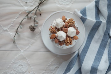 Easter cake on a plate
