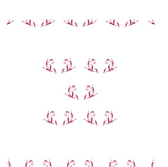 Pattern on the cloth or Fabric for background texture in red