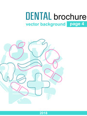 Dental brochure. Cover page. Background