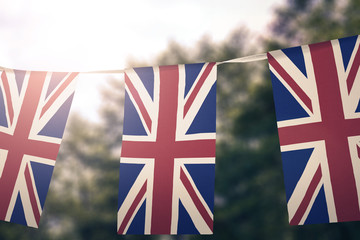 UK flag pennants