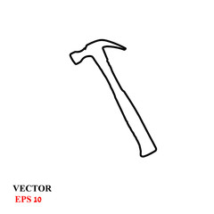 hammer icon. vector illustration