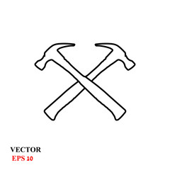 hammer icon. vector illustration