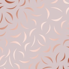 Rose gold. Vector decorative pattern for design and decoration