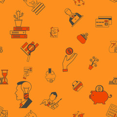 Business and Finance Seamless Pattern