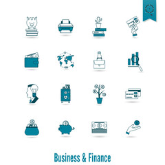 Business and Finance Icon Set