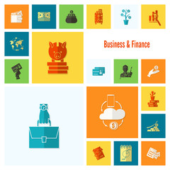 Business and Finance Icon Set