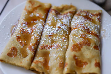 French Savory Crepes for Breakfast
