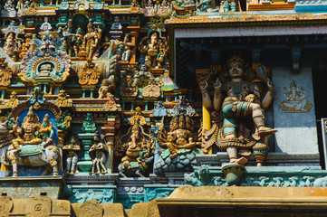 Meenakshi temple sculptured exterior