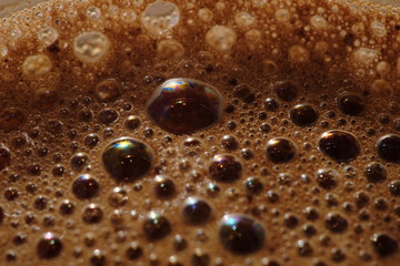 Macro coffee foam