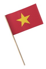 Vietnam Small flag isolated on a white background