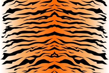 Print tiger texture black and orange background repeated, seamless
