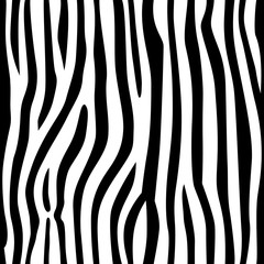 Fototapeta na wymiar Print repeated zebra texture black white background seamless