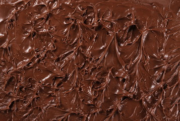 Melted chocolate background and texture