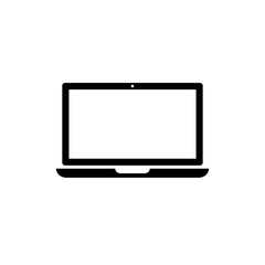 Laptop Icon on white background. vector illustration