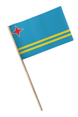 Aruba Small flag isolated on a white background