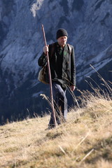 Wanderer in den Allg&auml;uer Bergen