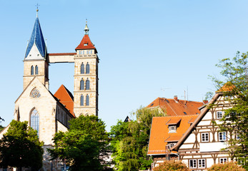 Famous St. Dionysius church, Esslingen, Germany