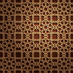 Set of islamic oriental patterns, Seamless arabic geometric ornament collection. Vector traditional muslim background. east culture, indian heritage, arabesque, persian motif 3D Ramadan kareem. Timber