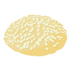 Tasty biscuit icon, isometric style