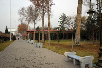 Park near Independence Square in Tashkent, Uzbekistan