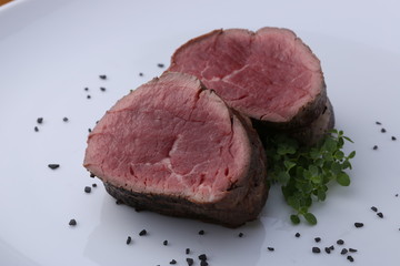 Two steakson the plate