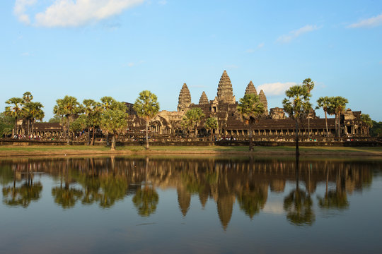 Angkor Wat Temple at Sunset, Temples of Angkor, Cambodia