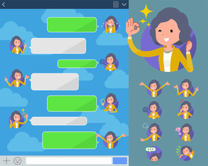 flat type Yellow jacket Middle women_sns