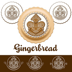 Gingerbread with glaze