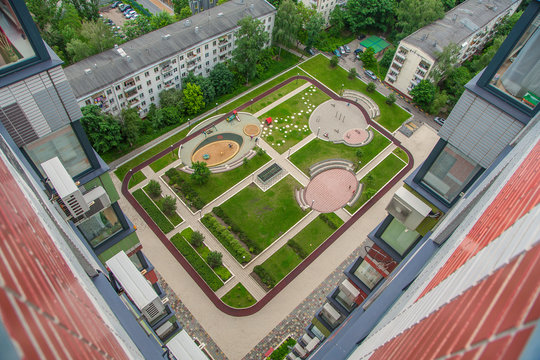 московский двор вид сверху 